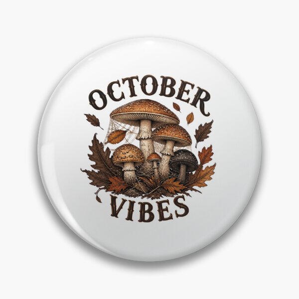 Item preview, October Vibes Vintage Autumn Mushrooms And Spiderwebs Art designed and sold by Créative touche .
