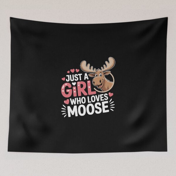 Item preview, JUST A GiRL WHO LOVES MOOSE designed and sold by jkrphoto.