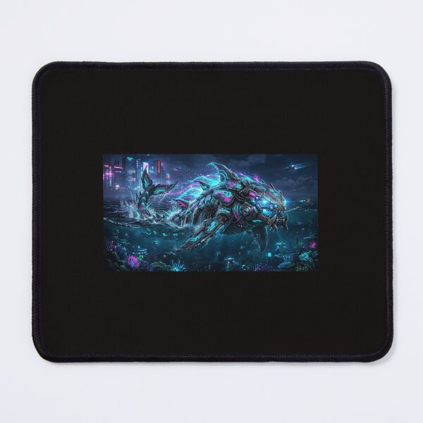 Item preview, Neon Abyss Leviathan | Cyberpunk Ocean Guardian designed and sold by synthesisnft.