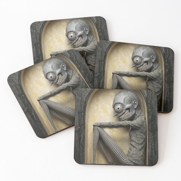 Item preview, The man in the window dark Gothic horror illustration  designed and sold by Vintage Designs +.