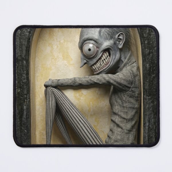 Item preview, The man in the window dark Gothic horror illustration designed and sold by Vintage Designs +.