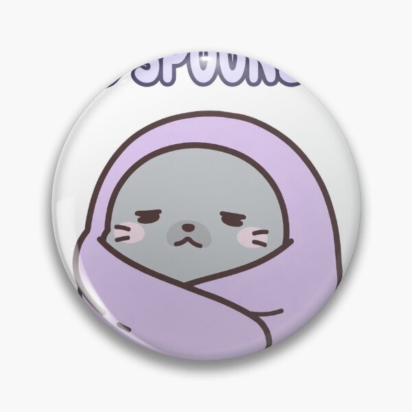 Item preview, Tired Chibi Seal Blanket Zero Spoons Left Self Care Sticker designed and sold by xiaoxiaochibi.