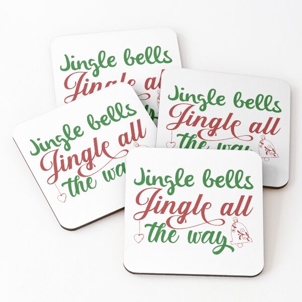 Item preview, Jingle Bells Jingle All the Way Christmas Quote designed and sold by FuzionRaptor.
