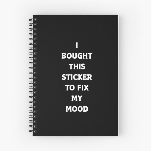 Item preview,  I Bought This Sticker To Fix My Mood Funny Ironic Quote designed and sold by CapriCreatives.