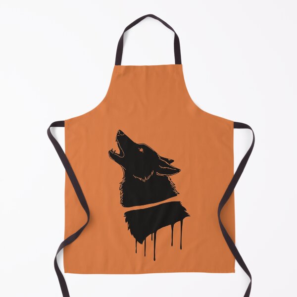 Item preview, Howling Wolf Ink Drip Silhouette designed and sold by cabana.space.