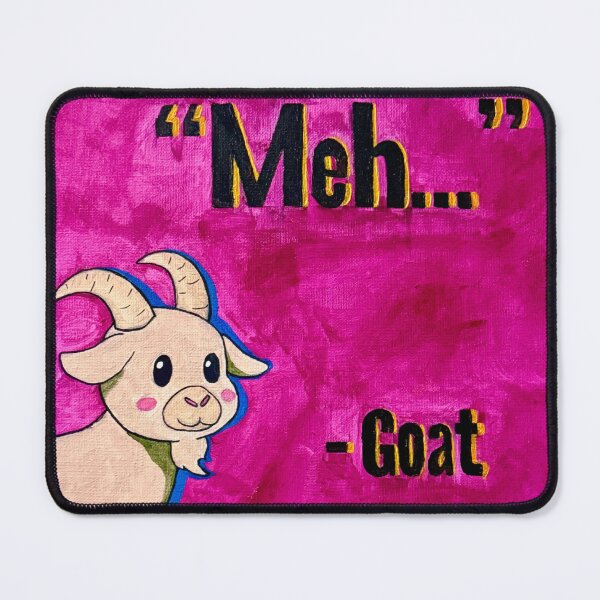 Item preview, "Meh..." - Funny Goat Quote Pop Art Print designed and sold by 716ArtStudio.