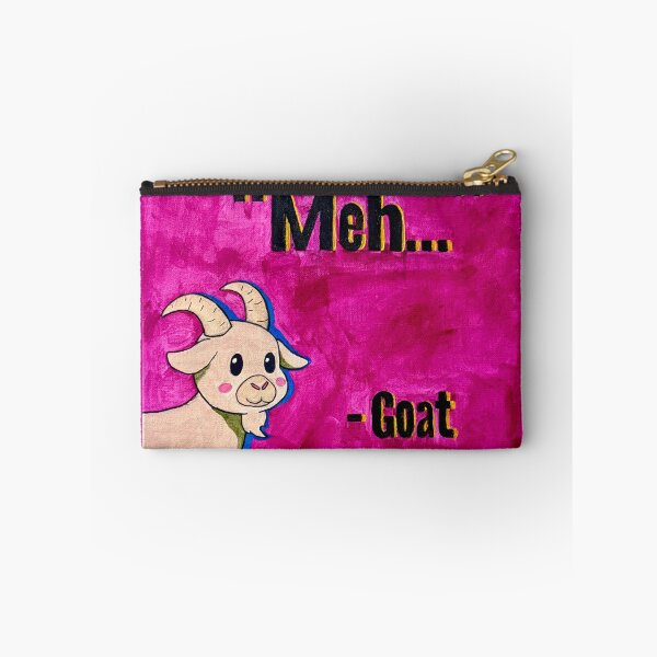 Item preview, "Meh..." - Funny Goat Quote Pop Art Print designed and sold by 716ArtStudio.