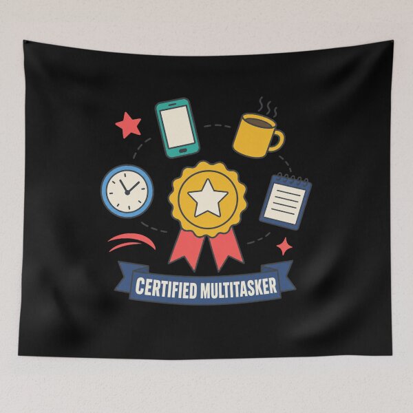 Item preview, Certified Multitasker – Funny Busy Mom, Office & Productivity Gift designed and sold by EpicInks24.