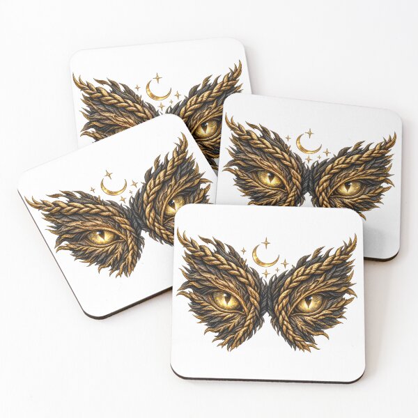 Item preview, Golden Eyes Beneath the Crescent Moon designed and sold by JUTElCONIC.