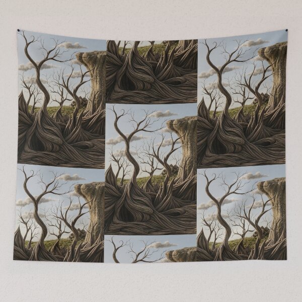 Item preview, Twisted Landscape surreal artwork designed and sold by Vintage Designs +.