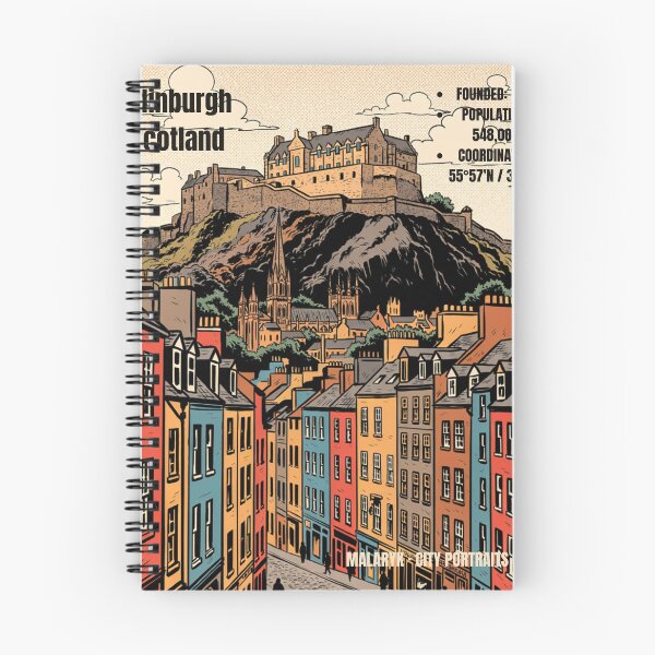 Item preview,  Edinburgh Scotland Retro Comics City Portrait No. 06 designed and sold by Malaryk.