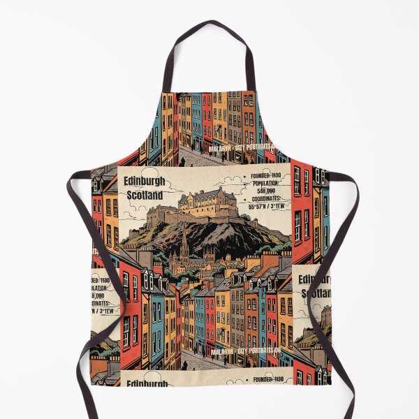 Item preview,  Edinburgh Scotland Retro Comics City Portrait No. 06 designed and sold by Malaryk.