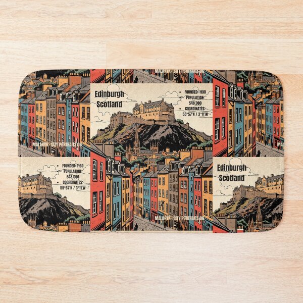 Item preview,  Edinburgh Scotland Retro Comics City Portrait No. 06 designed and sold by Malaryk.