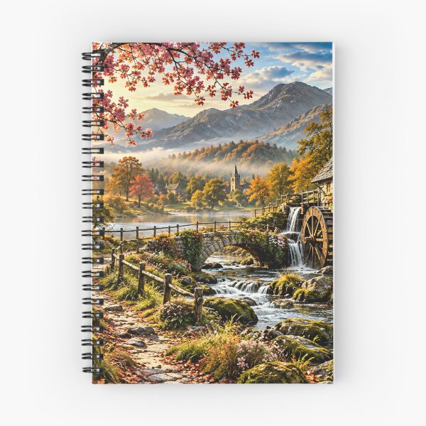 Item preview, Autumn Mill in the Mountain Valley designed and sold by AJEvans.