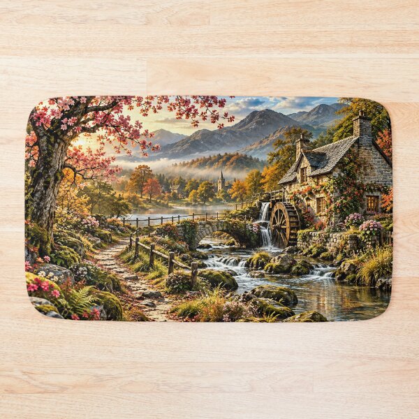 Item preview, Autumn Mill in the Mountain Valley designed and sold by AJEvans.