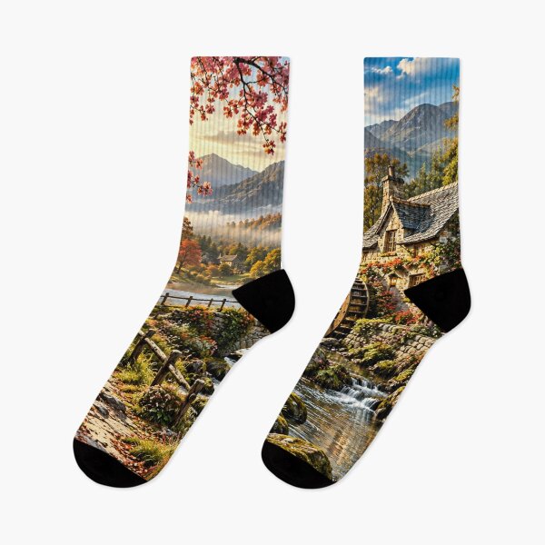 Item preview, Autumn Mill in the Mountain Valley designed and sold by AJEvans.