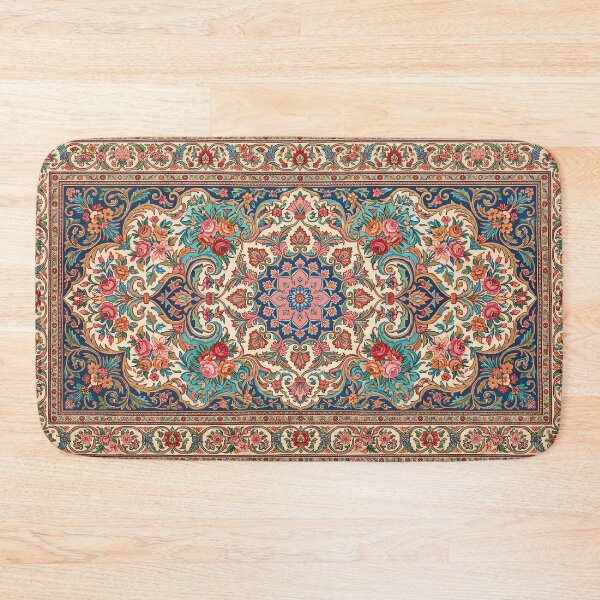 Item preview, Persian Carpet Traditional Ornamental Pattern Iranian Rug Oriental Art designed and sold by yousefi.