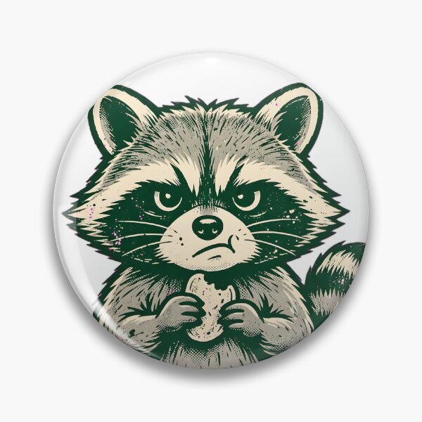 Item preview, Moody Until I've Eaten — Feed Me Grumpy Raccoon Funny Design designed and sold by GeorgyCrafts.