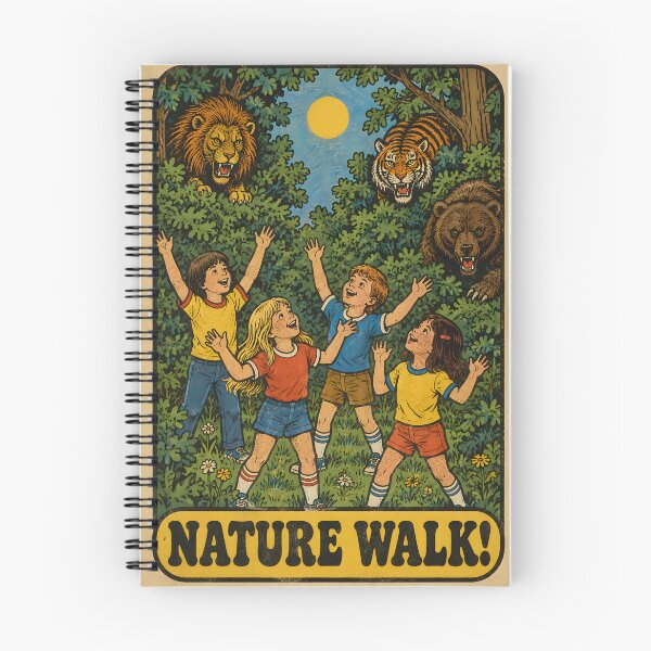 Item preview, Nature Walk — Vintage Dark Humour Poster designed and sold by jvrgraphs.