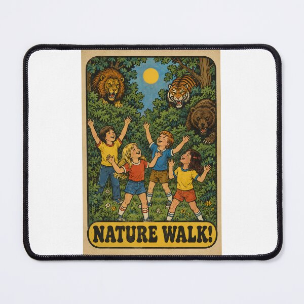 Item preview, Nature Walk — Vintage Dark Humour Poster designed and sold by jvrgraphs.