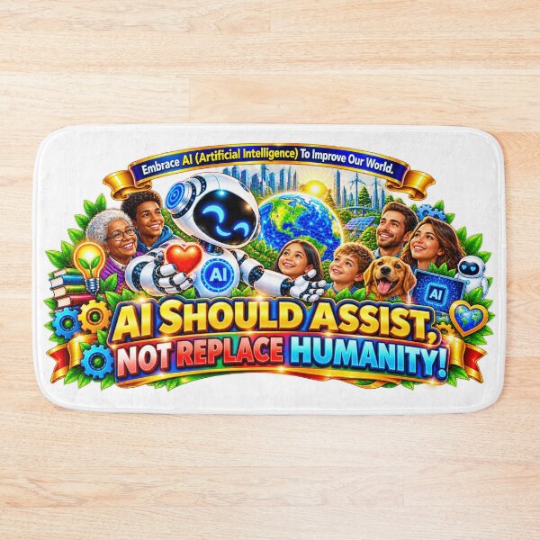 Item preview, AI Should Assist Not Replace Humanity. designed and sold by New Wave Artworks .