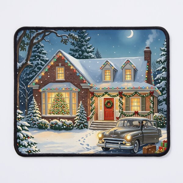 Item preview, Nostalgic Christmas House with Car designed and sold by Sybille-Yates.