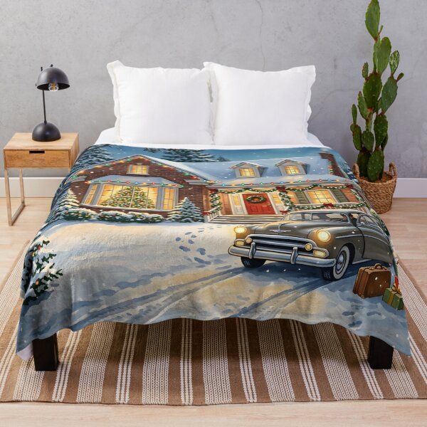 Item preview, Nostalgic Christmas House with Car designed and sold by Sybille-Yates.