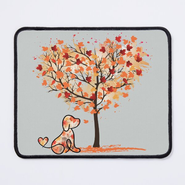 Item preview, Autumn tree of love - dog with heart tail designed and sold by Doodles Down South.