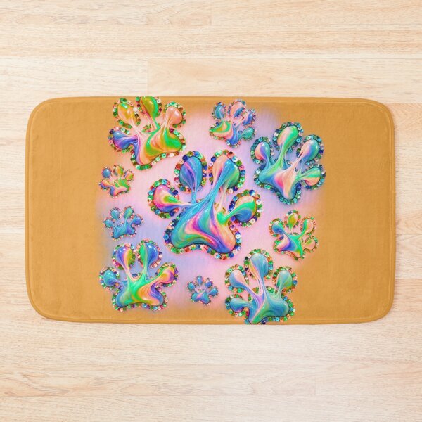 Item preview, Orange Paw Sequins  designed and sold by lifeinspired4u.