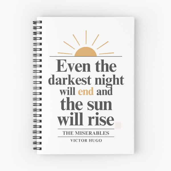 Item preview, Inspirational Literary Quote Design | Les Misérables | Positive Motivation Art designed and sold by Kuotica.
