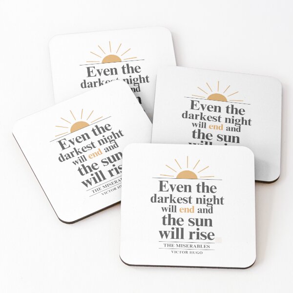 Item preview, Inspirational Literary Quote Design | Les Misérables | Positive Motivation Art designed and sold by Kuotica.
