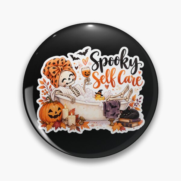 Item preview, Spooky Self Care Skeleton Halloween designed and sold by GusiaTreasures.