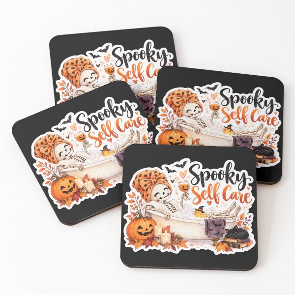 Item preview, Spooky Self Care Skeleton Halloween designed and sold by GusiaTreasures.