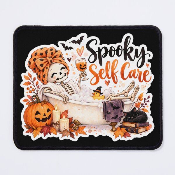 Item preview, Spooky Self Care Skeleton Halloween designed and sold by GusiaTreasures.