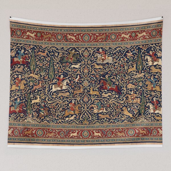 Item preview, Persian Carpet Traditional Ornamental Pattern Iranian Rug Oriental Art designed and sold by yousefi.