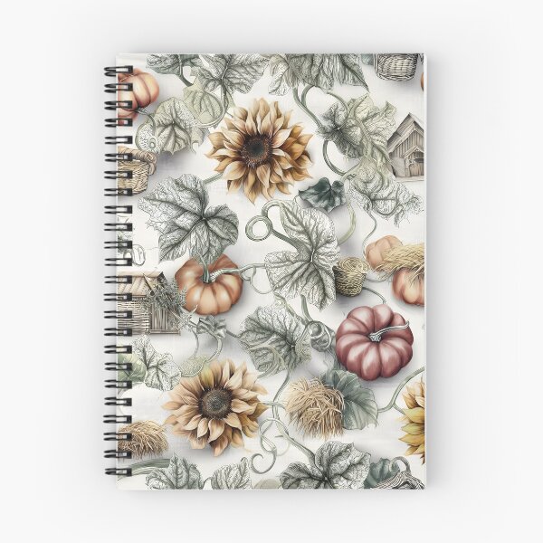 Item preview, Girasoles y calabazas en tonos apagados: otoño suave y neutro. designed and sold by ViktoriaARose.