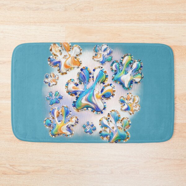 Item preview, Teal Paw Sequins  designed and sold by lifeinspired4u.