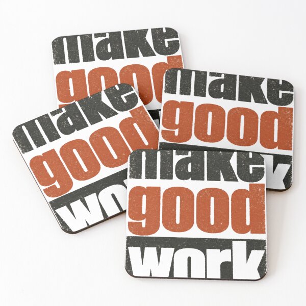 Item preview, Make Good Work – Vintage Retro Typography Poster designed and sold by Jandedan.
