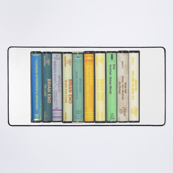 Item preview, Brian Eno - Studio Albums - Vintage Cassette Print designed and sold by Mr Mustard Prints.