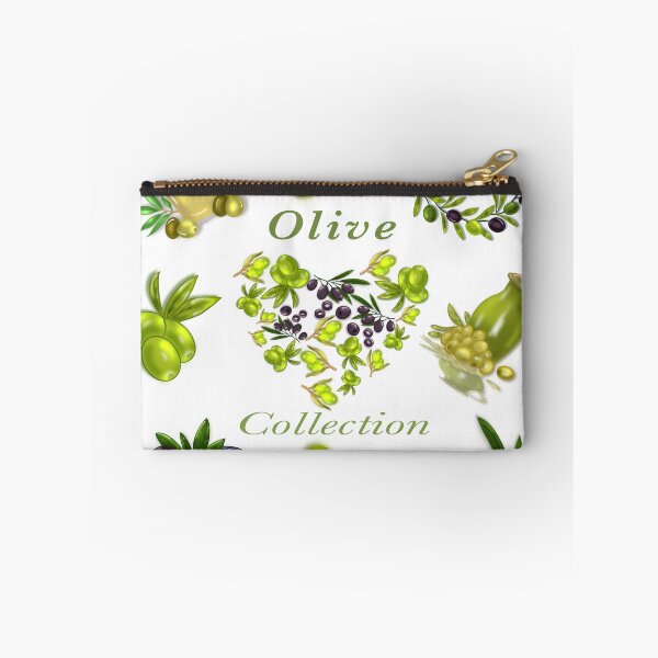 Item preview, illustration-stickers in Mediterranean style: olive oil, olives, olive branch and green flowers designed and sold by artblonska.