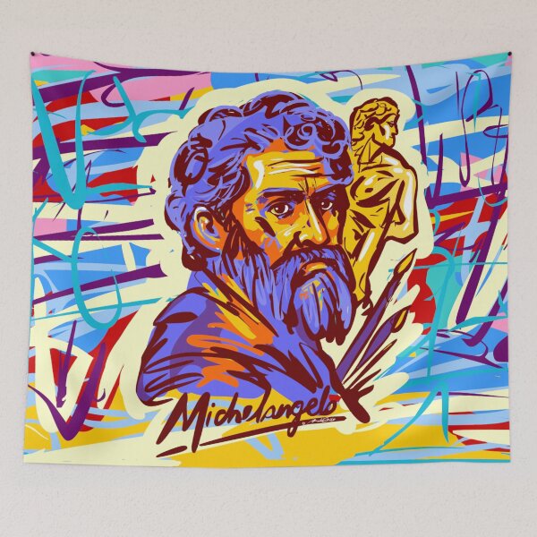 Item preview, Michelangelo di Lodovico Buonarroti Portrait designed and sold by ArtMailsonCello.