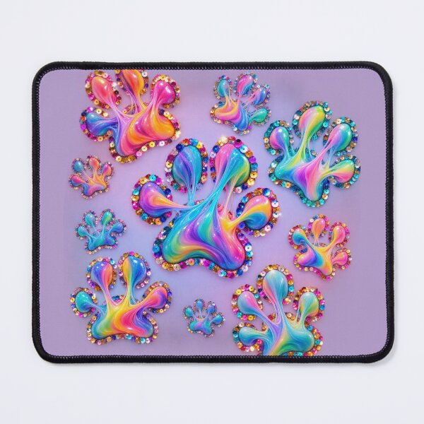 Item preview, Purple Paw Sequins  designed and sold by lifeinspired4u.