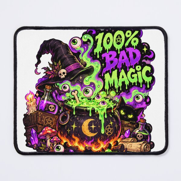 Item preview, 100% Bad Magic Witchcraft Halloween Sticker designed and sold by tompod.