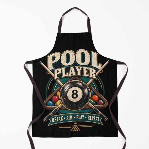 Item preview, Pool Player Break Aim Play Repeat, billiards lover gift   designed and sold by MalwasBasket.