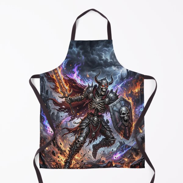Item preview, Skeleton Warrior Wielding a Burning Rune Sword designed and sold by Lucid Dream Pixel.