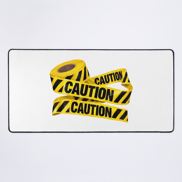 Item preview, Caution Tape Roll Yellow Hazard Warning Graphic designed and sold by Artmares.