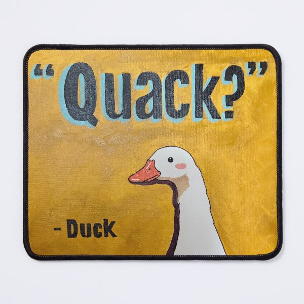 Item preview, “Quack?” - Funny duck quote pop art print designed and sold by 716ArtStudio.