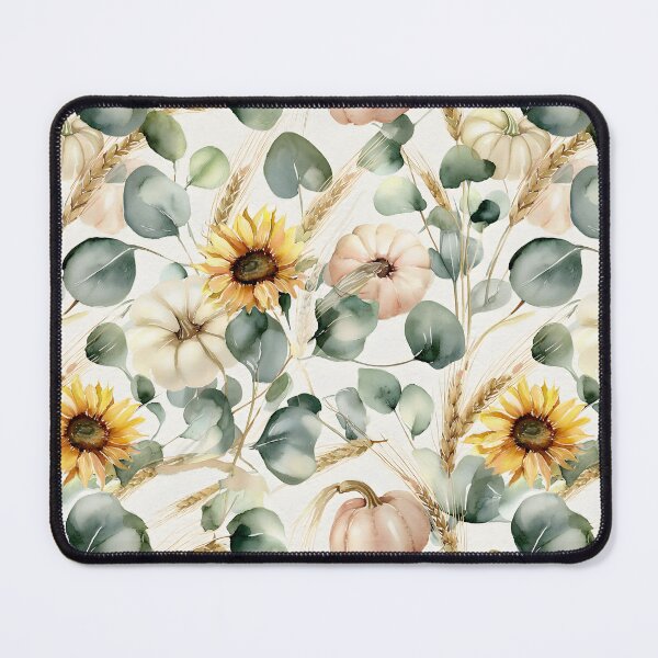 Item preview, Watercolor Sunflowers and Pumpkins – Golden Harvest designed and sold by ViktoriaARose.