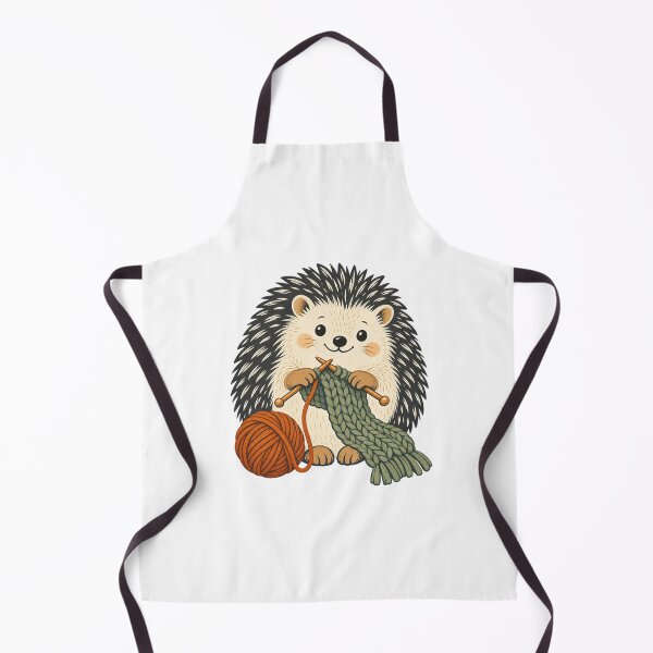 Item preview, Knitting Hedgehog with Yarn - Cozy Craft Lover designed and sold by cybersilverhand.