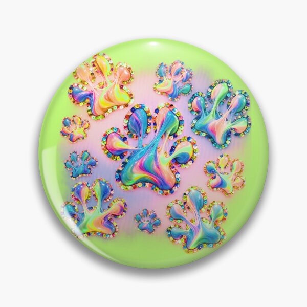 Item preview, Neon Paw Sequins  designed and sold by lifeinspired4u.